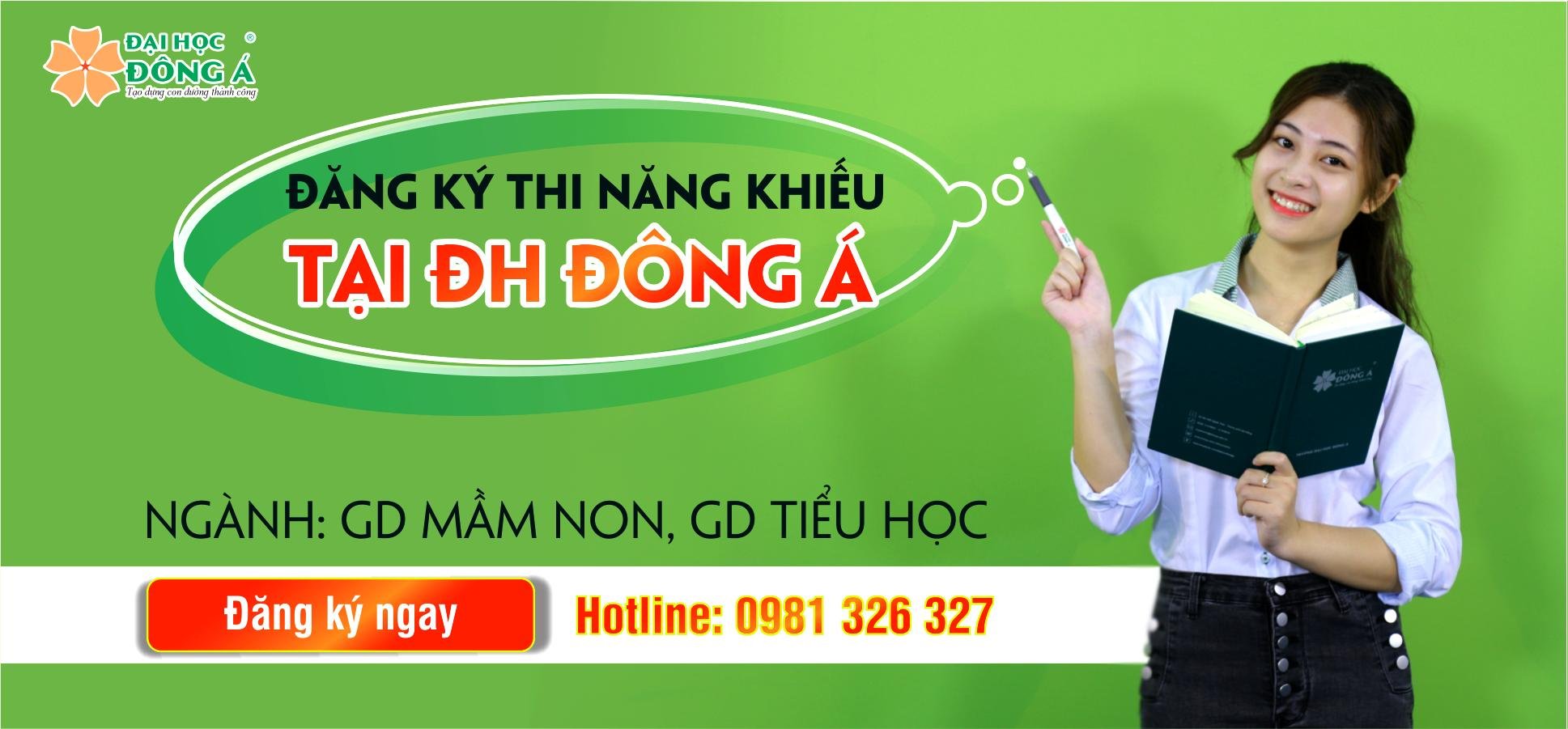 Thông báo đăng ký thi năng khiếu tuyển sinh đại học hệ chính quy năm 2021 ngành Giáo dục Mầm non và Giáo dục Tiểu học (Đợt 2)